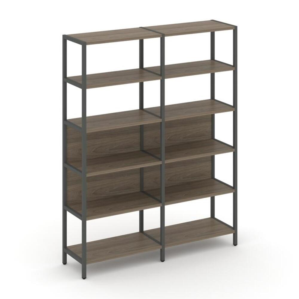 Двухсекционный стеллаж пятиярусный