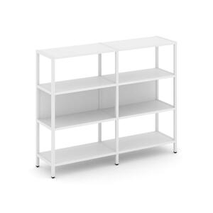 Двухсекционный стеллаж трехярусный