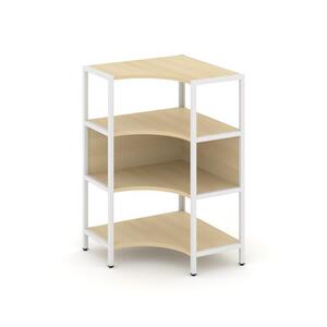 Односекционный угловой стеллаж трехярусный