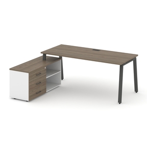 Style Project Direct Стол письменный с греденцией левой