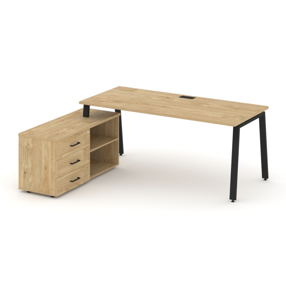 Style Project Direct Стол письменный с греденцией левой