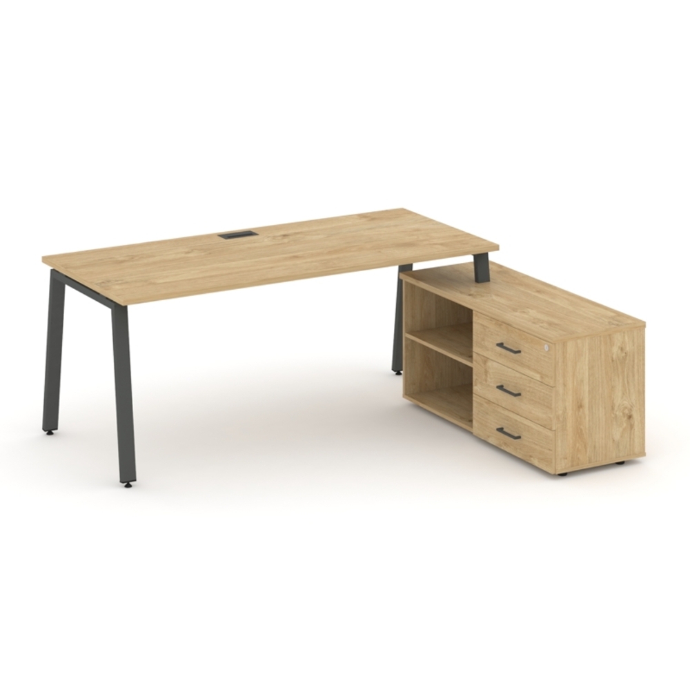 Style Project Direct Стол письменный с греденцией правой