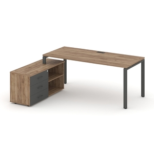 Style Project Direct Стол письменный с греденцией левой