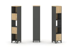 Набор стеллажа двухстороннего, 5 ярусов