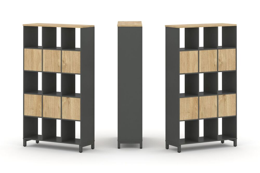 Набор стеллажа двухстороннего, 5 ярусов