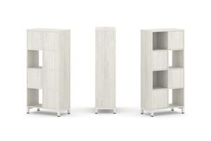 Набор стеллажа одностороннего, 4 яруса