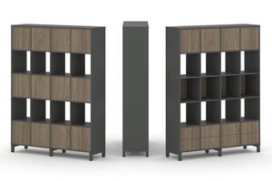 Набор стеллажа одностороннего, 5 ярусов