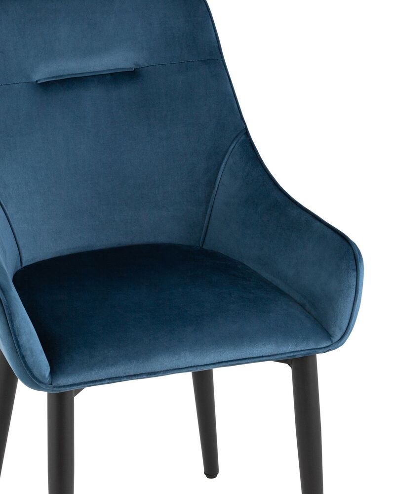 Стул Диана велюр сине-зеленый 4 шт