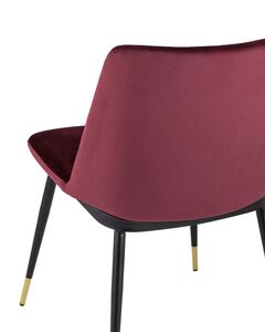 Стул Мелисса велюр бордовый 2 шт