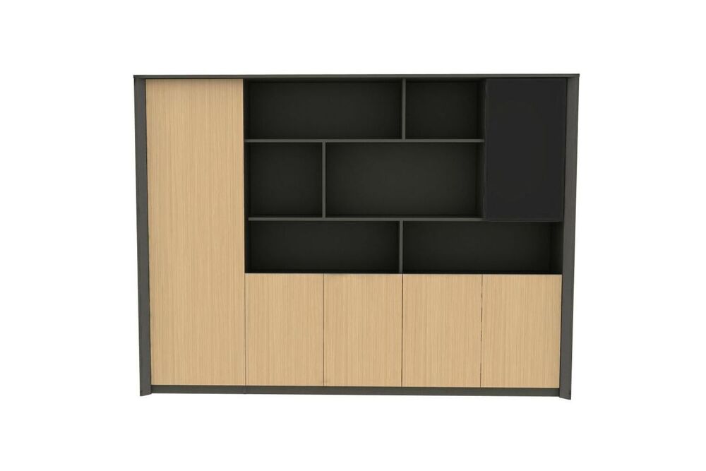 Шкаф для документов, с гардеробом (левый)