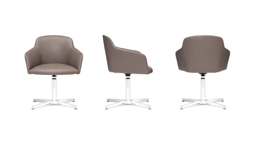 Кресло на крестовине с возвратным механизмом