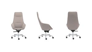 Кресло с высокой спинкой на колесах