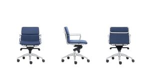 Кресло со средней спинкой на крестовине