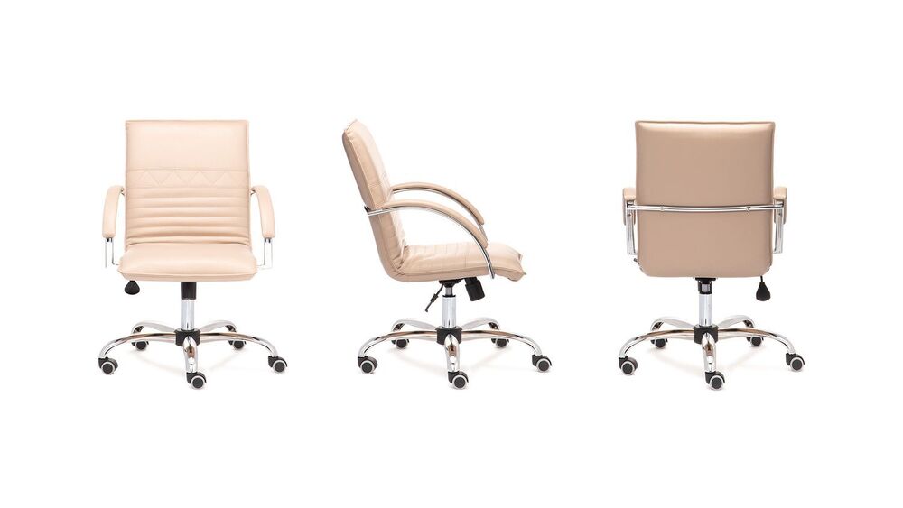 Кресло со средней спинкой на крестовине