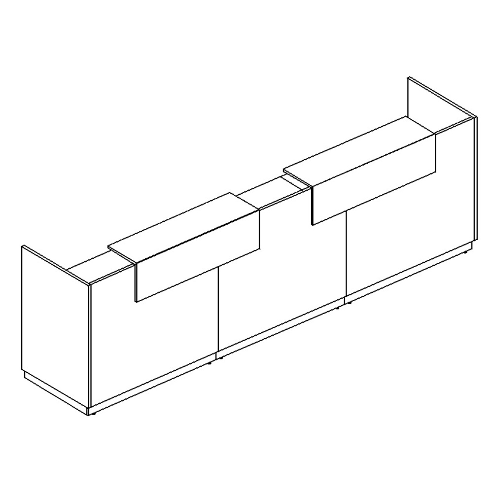 Стойка ресепшен прямая