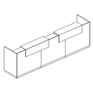 Стойка ресепшен прямая