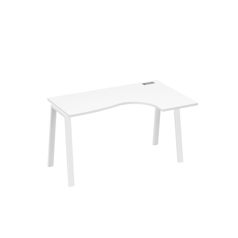 Стол эргономичный правый "Классика" на металлокаркасе TRE