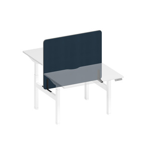 Экран настольный фронтальный тканевый с мягким наполнителем с кабель-каналом