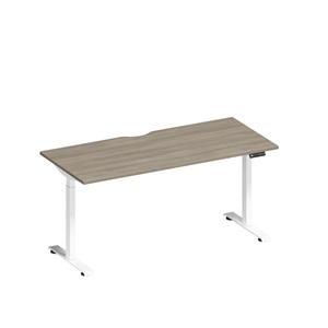 Стол письменный на электроприводе с вырезом