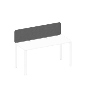 Экран настольный фронтальный тканевый с мягким наполнителем с кронштейнами