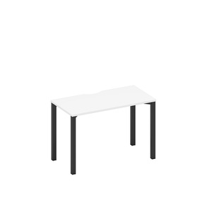 Стол письменный на металлокаркасе, столешница с вырезом